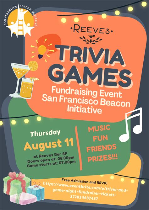 Trivia And Game Night Fundraiser At Reeves Sf
