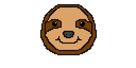 Minecraft Sloth Pixel Art