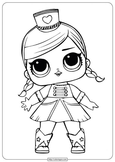 Lol Surprise Doll Unicorn Coloring Page Free Printable Coloring Pages