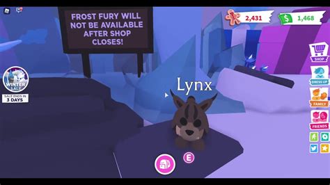Information And Names For The Lynx Adopt Me Youtube