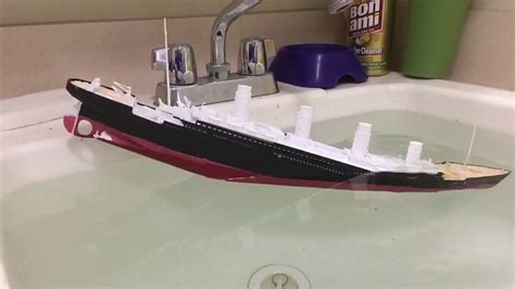 Titanic Submersible Model Sinking