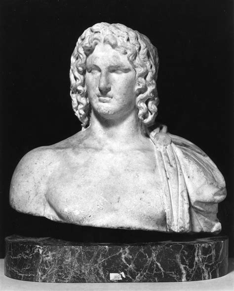 Ancient Roman Bust Of Alexander The Great 2nd Century Marble Walters