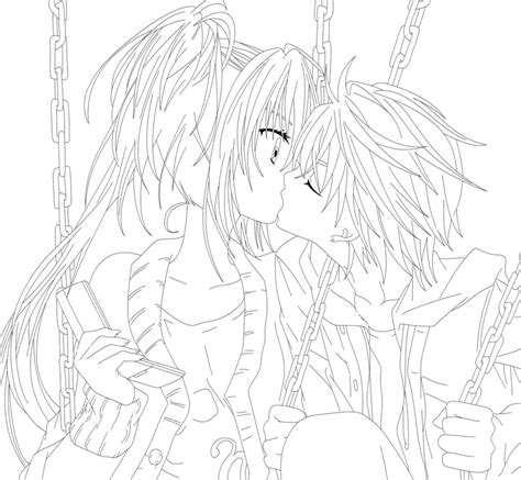 Almost files can be used for commercial. Line art: Kukai kisses Utau by NinaWH94 on DeviantArt