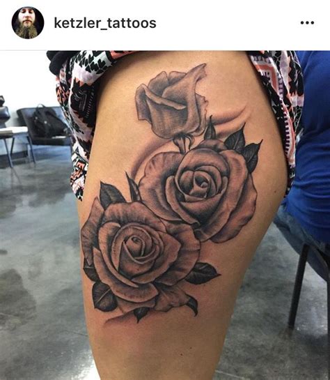 Rose Thigh Tattoo Rose Tattoo Thigh Rose Tattoos Small Rose Tattoo
