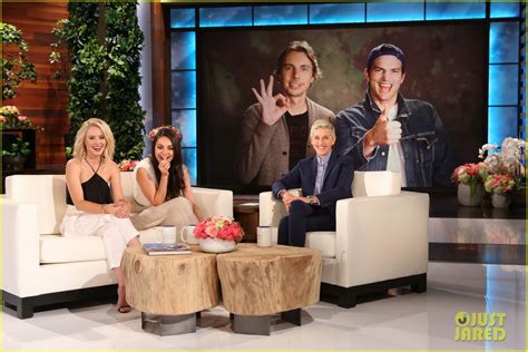 mila kunis gets grilled on sex with ashton kutcher and she can t stop giggling watch now photo