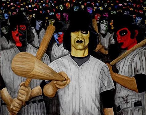 A Painting Of The Baseball Fury Gang Sports Painting Warrior Movie