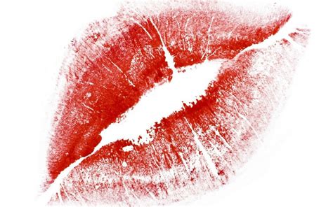 Red Lips On A Piece Of Paper Special Gift For Valentines Day