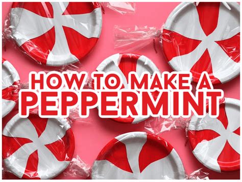 Make A Peppermint Candy From Paper Plates A Girl And A Glue Gun