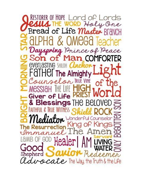 Pin By Debra Sistrunk On Print And Posters Names Of Jesus Names Of God