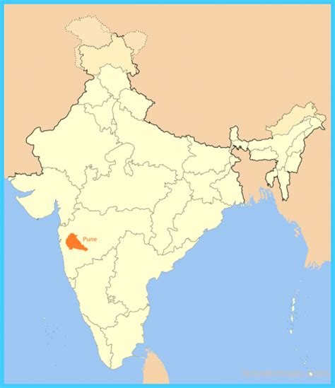 Where Is Pune India Pune India Map Map Of Pune India Travelsmaps
