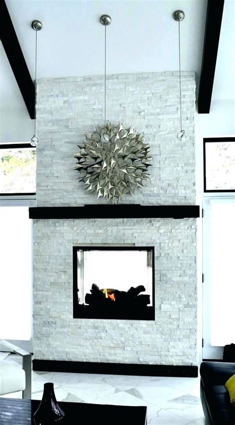 Image Result For Stacked White Stone And Fireplace Fireplace White