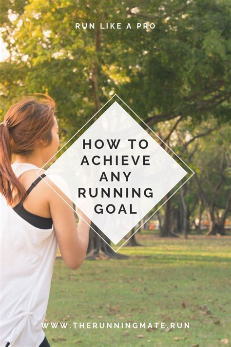 How To Achieve Any Running Goal The Running Mate Running Advice