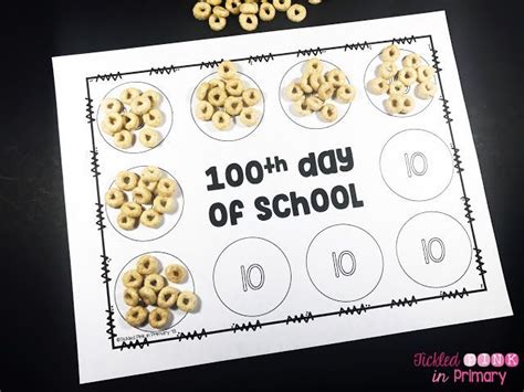 free 100th day of school counting mat 100th day of school crafts 100 days of school school