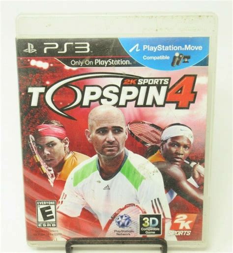 Top Spin 4 Tennis Game For Ps3 Playstation 3 Game Disc And Case 2k