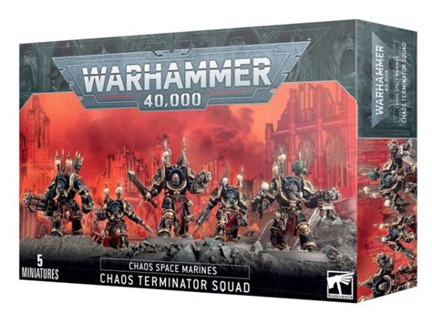 Warhammer 40k Chaos Space Marines Chaos Terminator Squad Everything