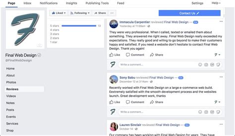 Customers may be unable to leave reviews for your business because you're only not allowing them to yet. Facebook | Facebook Marketing - FinalWebDesign.com