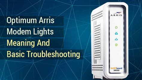 Optimum Arris Modem Lights Meaning And Basic Troubleshooting Routerctrl