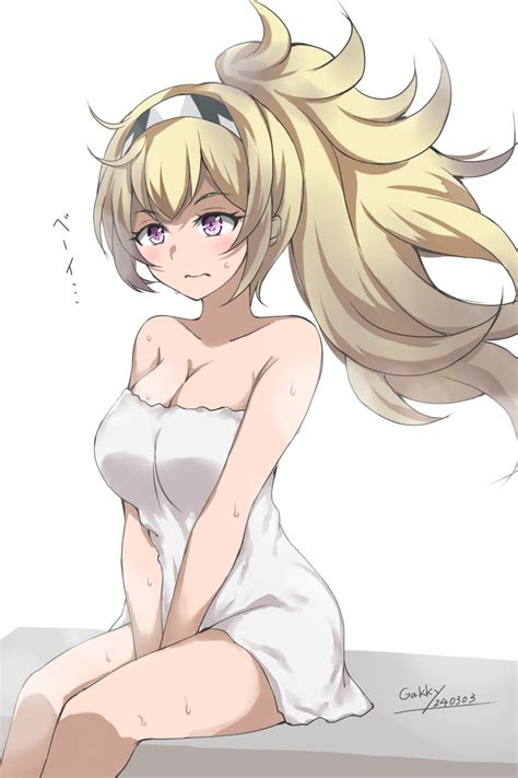 Gakky Gambier Bay Kancolle Kantai Collection Highres Girl Alternate Hairstyle Between