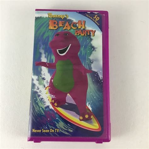 Barney S Beach Party VHS Tape Sing Along Educational Etsy