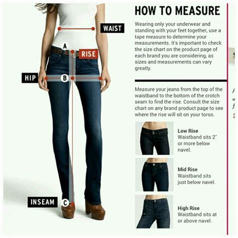 Guide To Measuring The Rise Inseam Waist Hip Here Is A Very Helpful