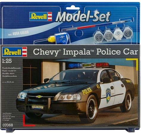 Chevy Impala Police Car Model Set Revell 67068