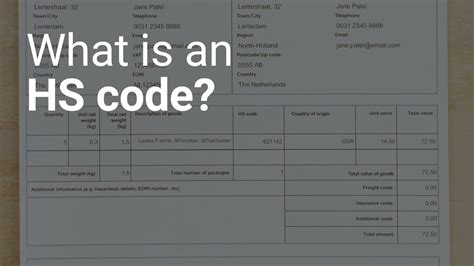 Visit us online to get the various hs codes and commodity description. What is an HS code? - YouTube