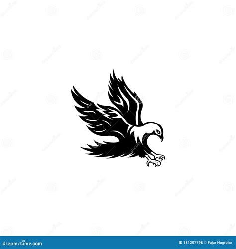 Inspiration Eagle Design Falcon Vector Logo Template Stock Vector