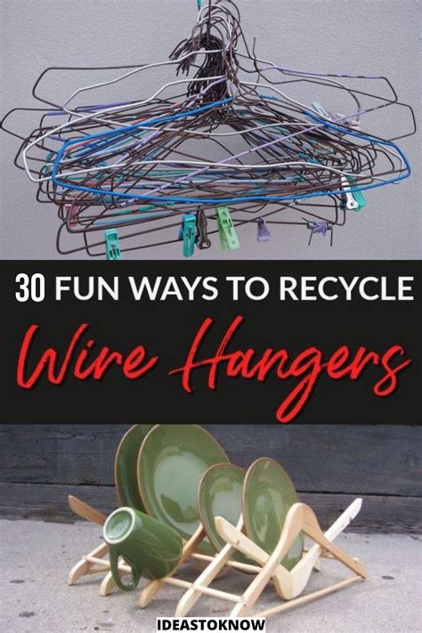 30 Ways To Reuse And Repurpose Old Hangers Wire Hanger Crafts Hanger