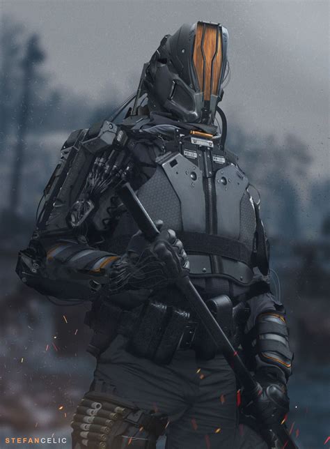 Artstation Soldiers Stefan Celic Sci Fi Concept Art Futuristic