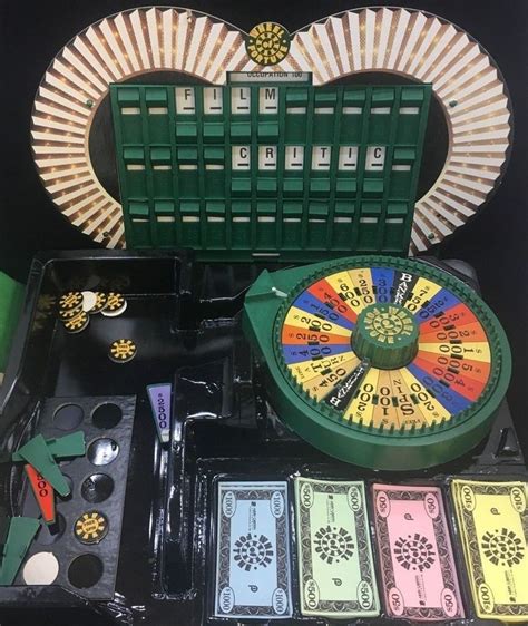 Vintage Complete Deluxe Wheel Of Fortune Board Game 1986 Pressman Word