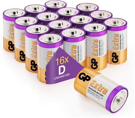 Sizetype D Batteries Pack Of 16 Lr20 Batteries 15v By Uk