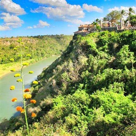 Altos De Chavon High On The Hill With The Chavon River Below River