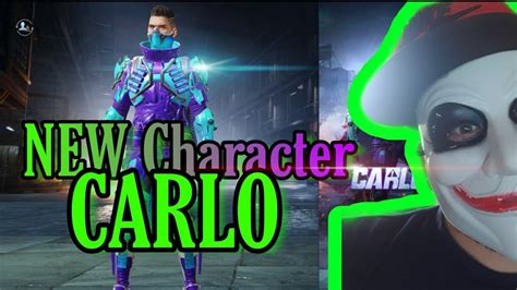 New Character Carlo 👨pubg Mobile Youtube