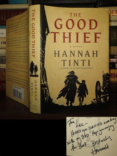 The Good Thief Signed 1st By Hannah Tinti Hardcover 2008 First
