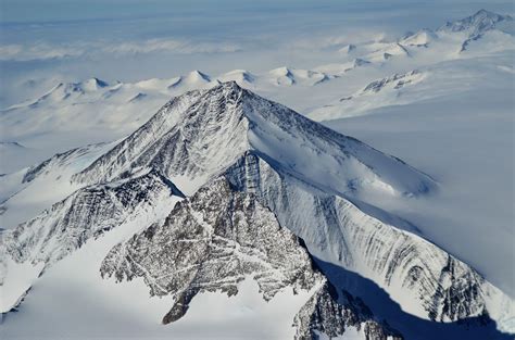 Photo Of A Mountain In Antarctica From The Window Of A Boeing 747 Oc