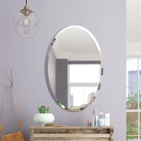 20 Collection Of Thornbury Oval Bevel Frameless Wall Mirrors Mirror Ideas