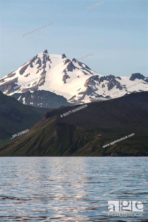 Frosty Volcano Near Cold Bay On The Alaska Peninsula Southwest Alaska