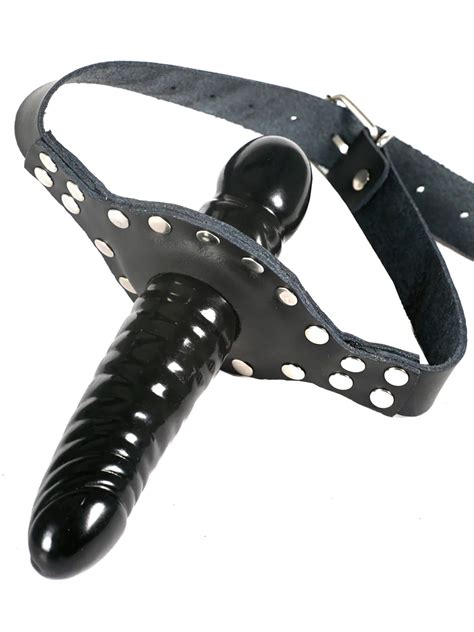 Leather Double Penis Gag Styleplanet