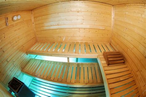 Interior Of Finnish Sauna Classic Wooden Sauna Stock Photo Image Of