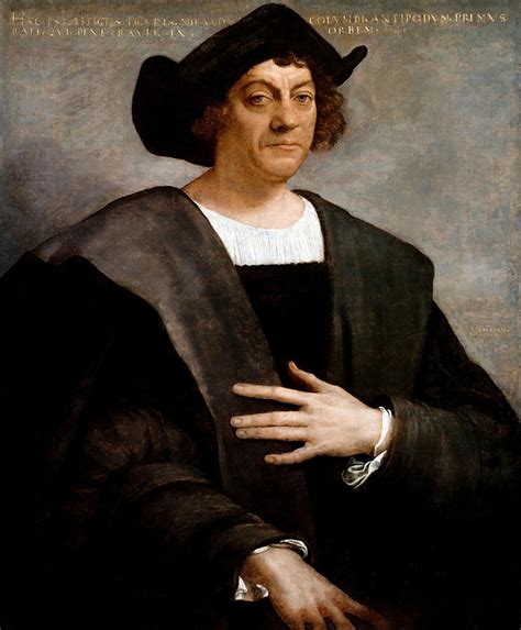 Christopher Columbus Portrait Sebastiano Del Piombo 1519 Painting