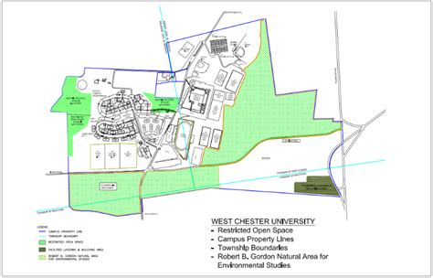 West Chester University Printable Campus Map Garwhatis