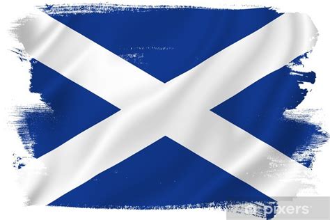 Aufkleber Schottland Flagge Pixersde