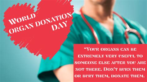World Organ Donation Day 2021 Quotes Poster Slogans Wishes And