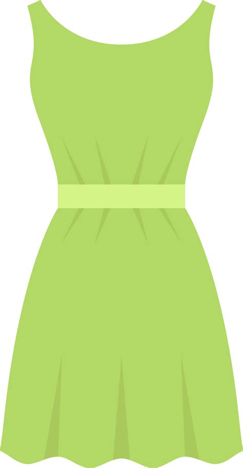 Free Kleid In Flacher Design Clipart Illustration 9384450 Png With