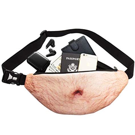 White Elephant Ts Dad Bag Fanny Pack And 3d Beer Belly Waist Pack