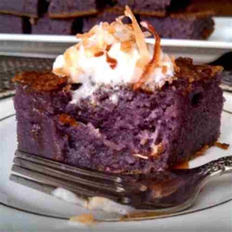 Purple Yam Ube Sweet Rice Cake Cooking Hawaiian Style