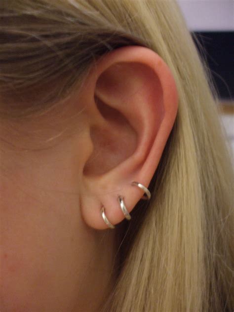 Triple Lobe Ear Ear Piercings Piercings