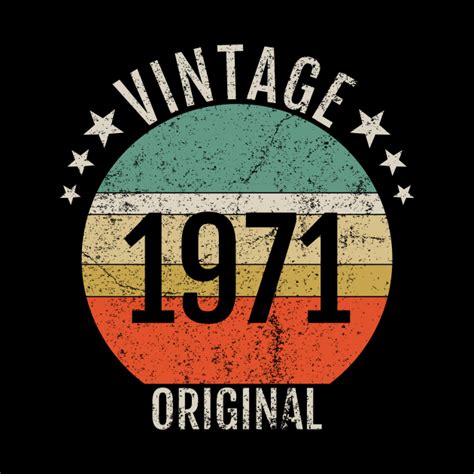 Best Vintage 1971 Original Born In 1971 1971 Mask Teepublic