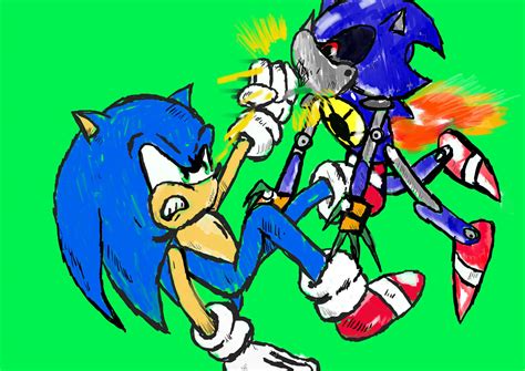 Sonic Vs Metal Sonic By Posterbill On Deviantart