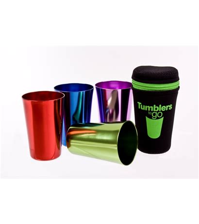 D.Line 'Tumblers To Go' Coloured Anodised Metal Tumblers ...